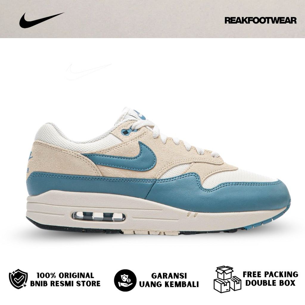 Nike Air Max 1 Essential Soft Pearl Smokey Blue 100% Authentic [FZ5808-011]
