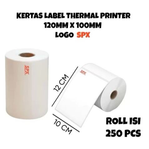 Kertas Thermal Roll SPX 250 Lembar 120mm/150mm - Cetak Resi Praktis Tanpa Tinta
