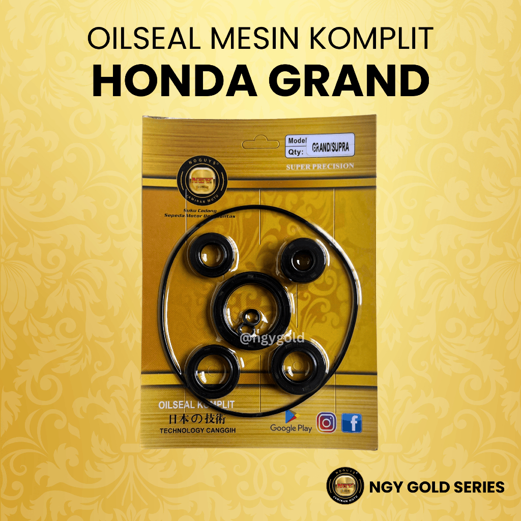 Oilseal Mesin Komplit NGY Motor Honda GRAND / SUPRA