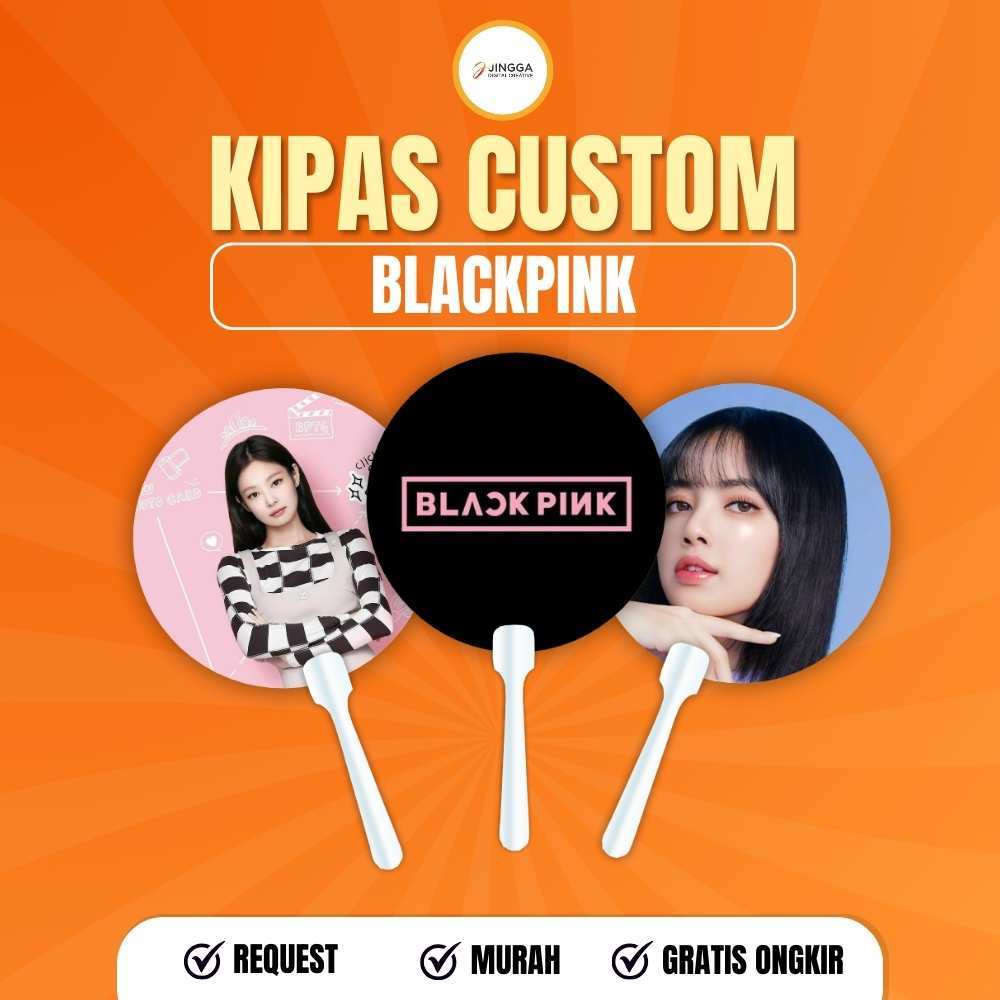 [JINGGA] Kipas Blackpink | Kipas Tangan Kpop | Kipas Kpop | Kipas tangan lucu | Kipas tangan murah