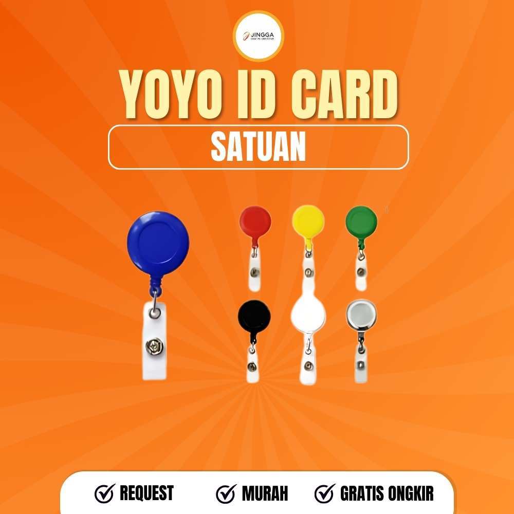 [JINGGA] Yoyo id card | Tali Id card | Yoyo ID Card Panjang | Tali Id card bisa ditarik sampai 70cm