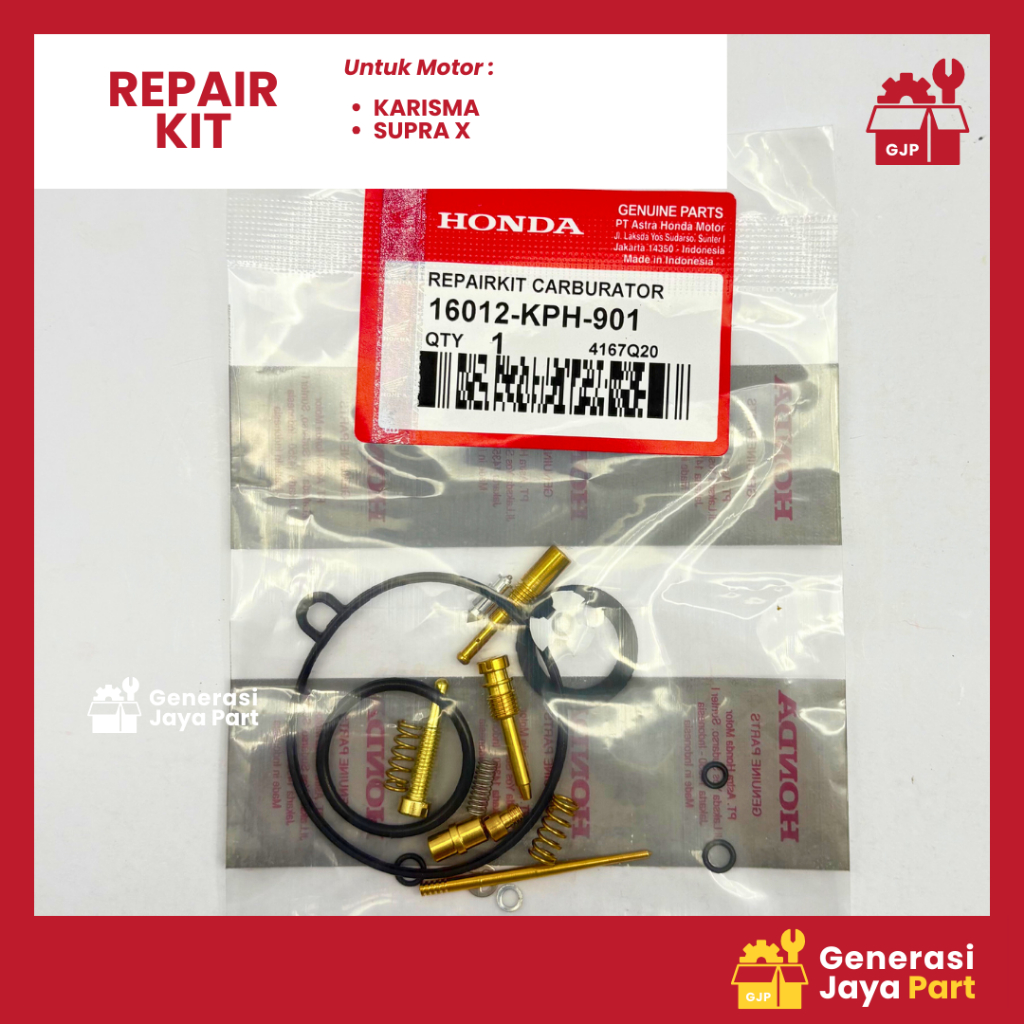 Repair Kit Karburator Karisma Supra X 125 | REPAIRKIT KARBURATOR | HONDA | 16012-KPH-901 | Asli Ori 