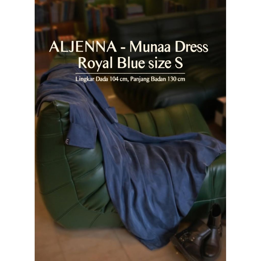 ALJENNA | Munaa Dress Royal Blue S | Saweeyya Dress Beige L | Saweeyya Dress Brown | Aljenna | Sawee
