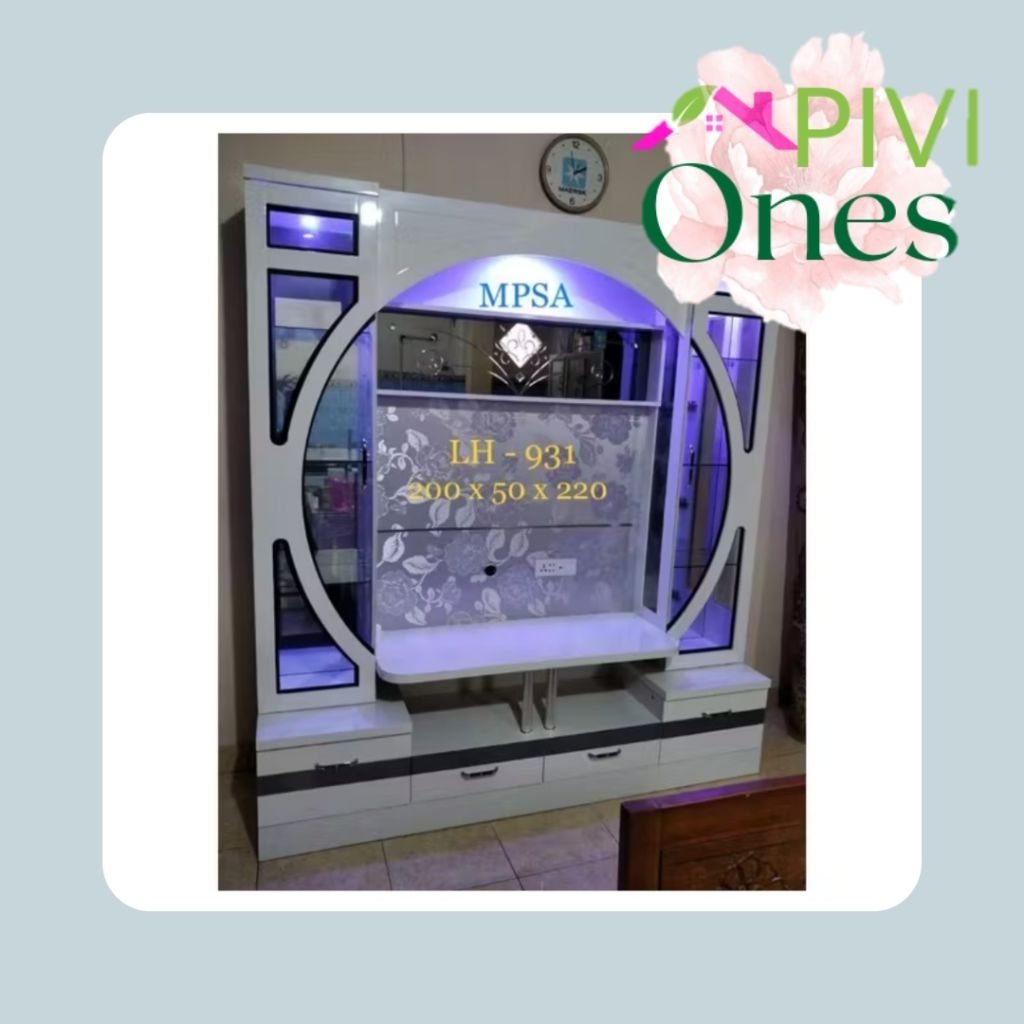 Lemari Hias Lemari TV Minimalis Sekat Ruangan Khusus Palembang