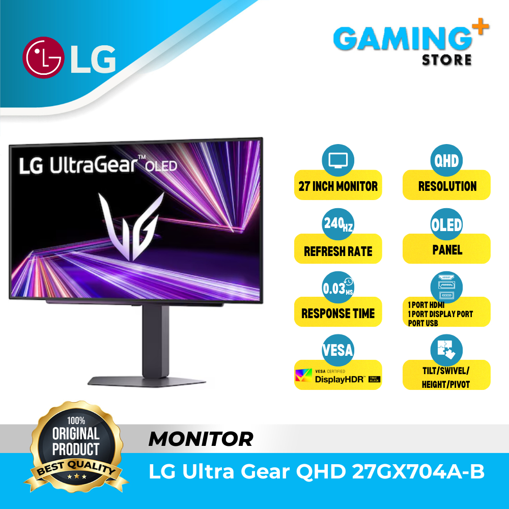 LG 27GX704A-B Monitor Gaming OLED 27 Inch