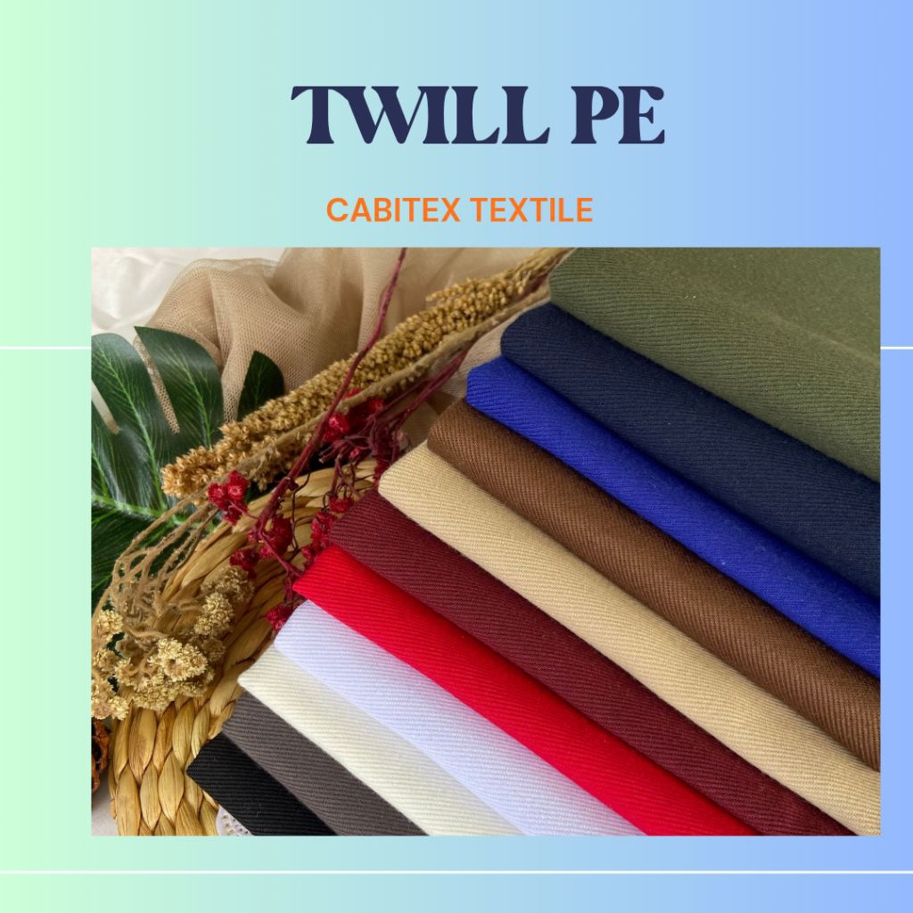 150 x 45 CM KAIN RAFEL / TWILL PE WARNA / KAIN TWILL WARNA