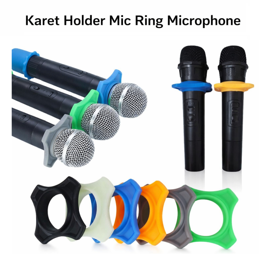 Karet Holder Mic Ring Microphone / Ring Karet Pengaman Mic Anti Slip / Holder Microphone Wireless