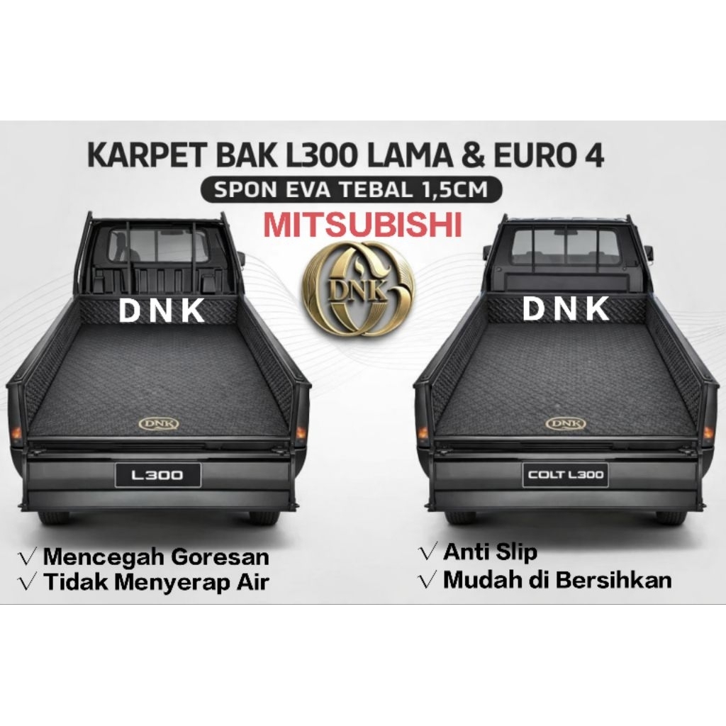 Karpet Alas Mobil Bak Pick Up L300 Lama & L300 Euro 4 Terbaru - Bahan Spon Eva - Tebal 1 cm & 1,5 cm