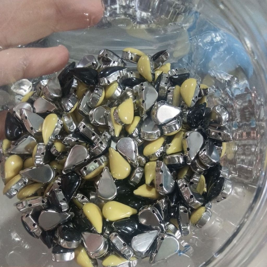 Payet kristal cangkang tetes warna pastel