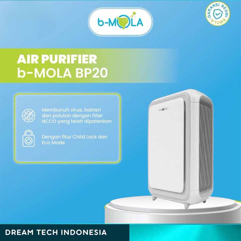 B-MOLA BP 20 Air Purifier Pembersih Udara Ruangan with NCCO HEPA H13 Medical Grade [Spesial Price]