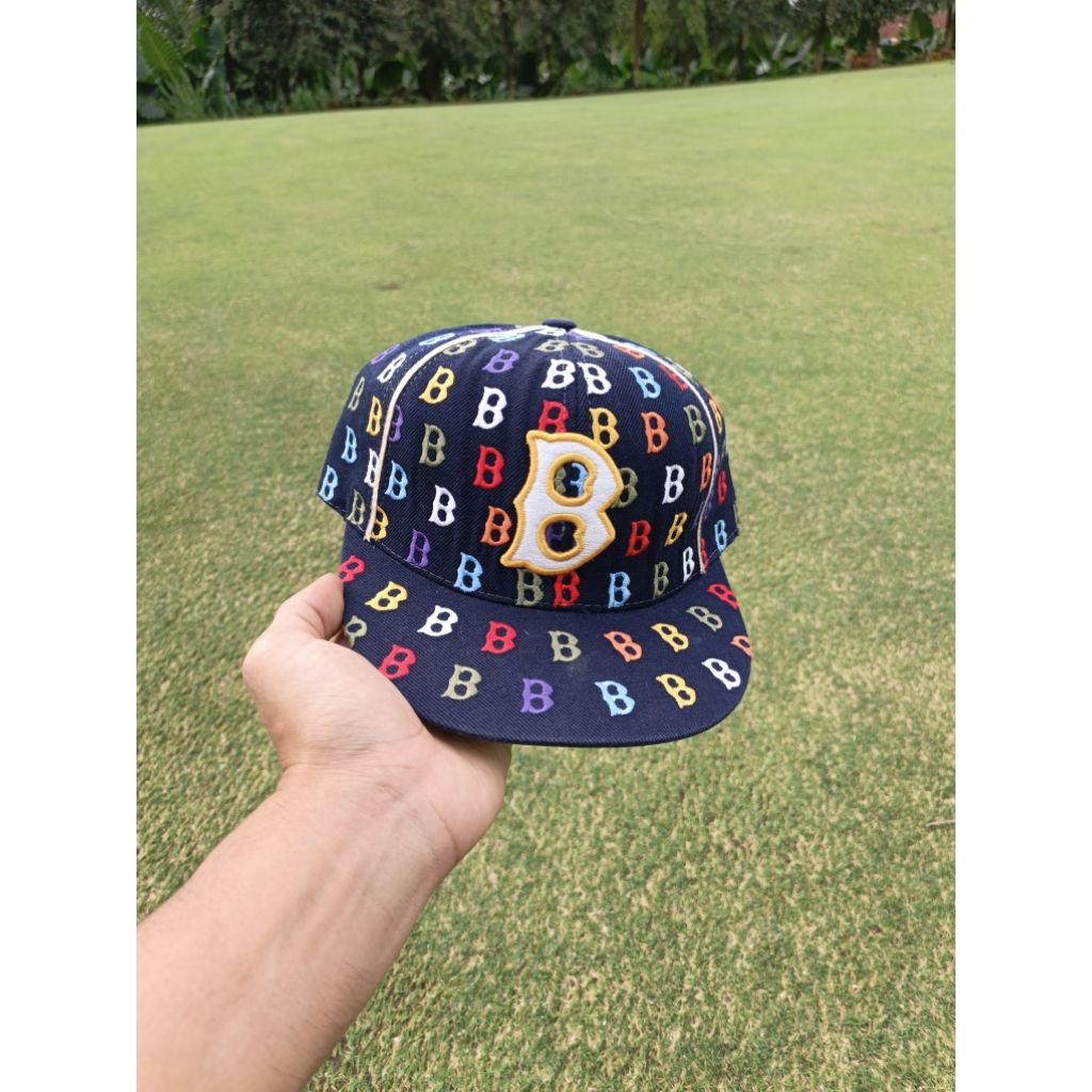 Topi Vintage 90s Boston Full Bordir