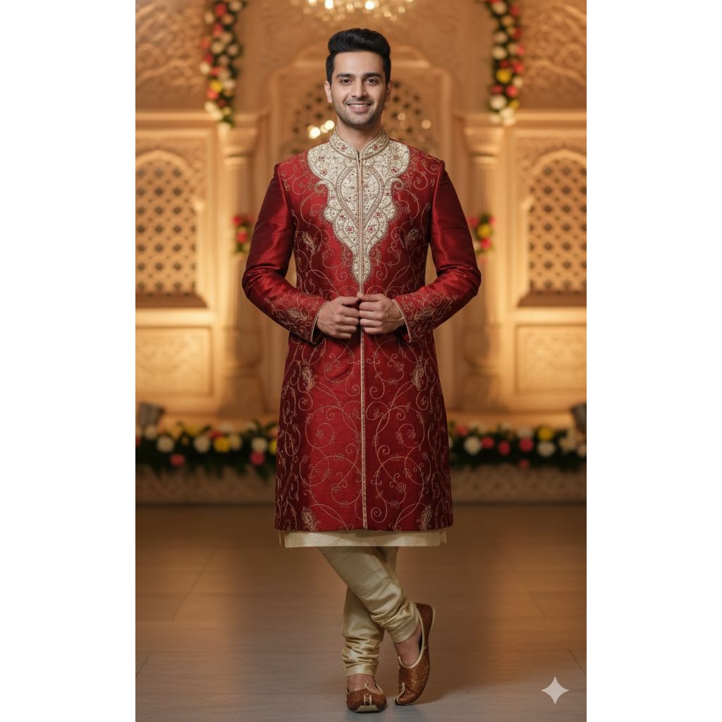 Sherwani india/ baju india cowok ( BAJU+CELANA)