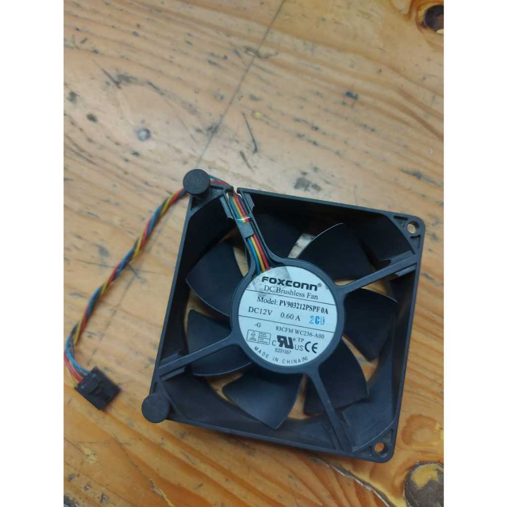 Fan Casing FOXCONN 12V 0.60A 4 kabel Second Original 9 CM