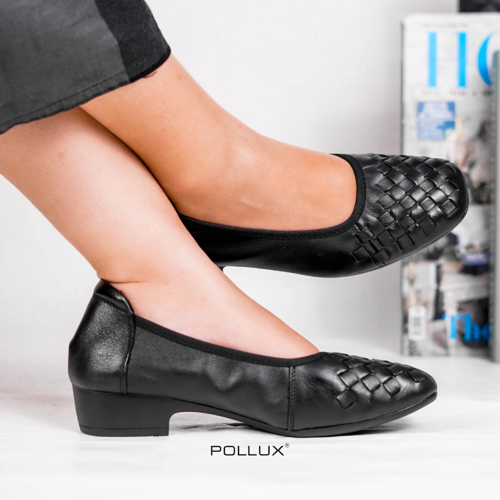 Pollux Monday WDQ A991 - Sepatu Kerja Wanita Bahan Kulit Asli