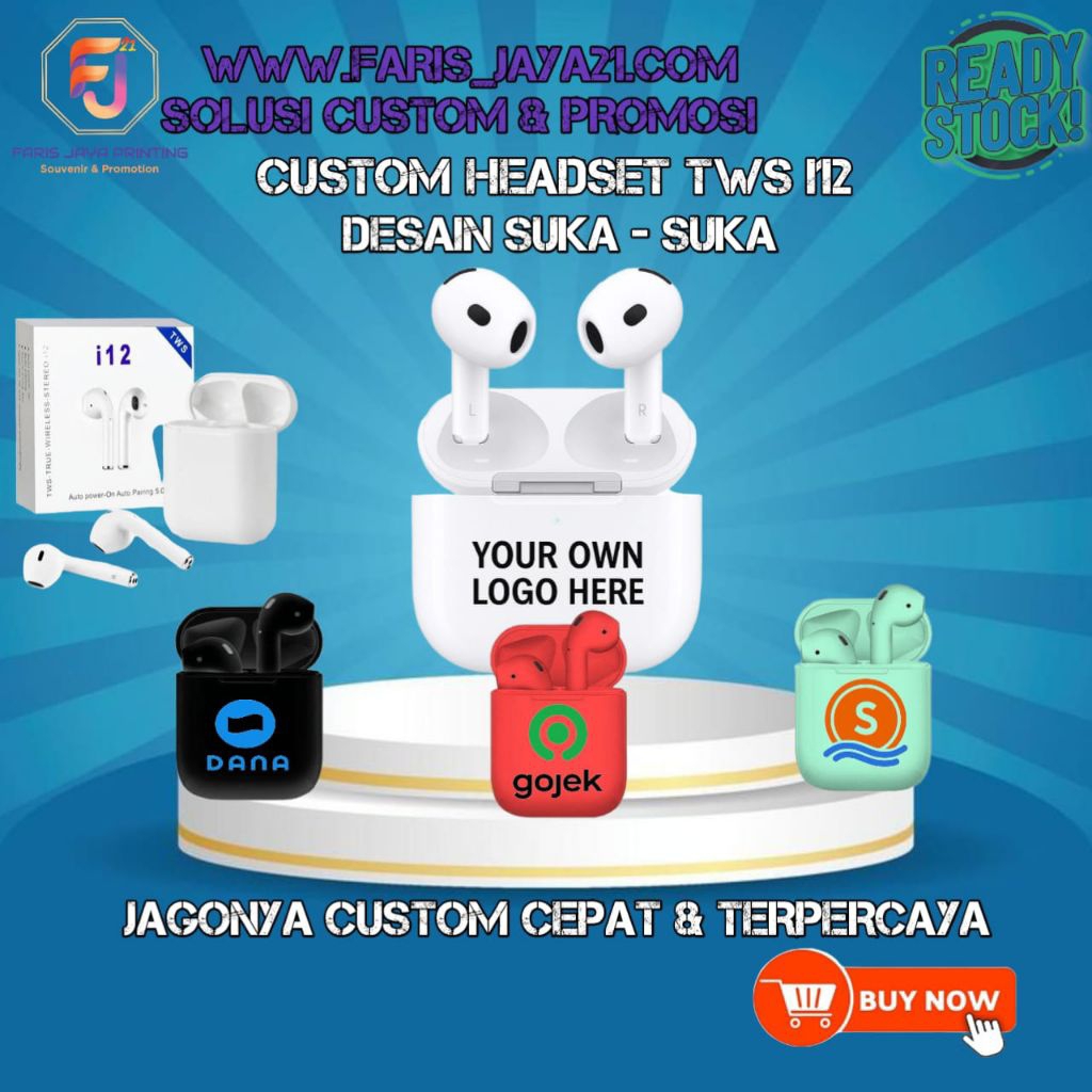 Headset Bluetooth custom / Headset TWS Bluetooth / TWS Bluetooth