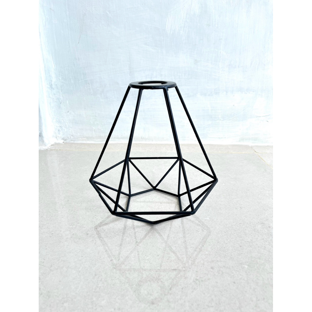 Kap Lampu Gantung tipe Diamond, Bunga. Kap hiasan lampu Interior Rumah / Cafe Minimalis Vintage