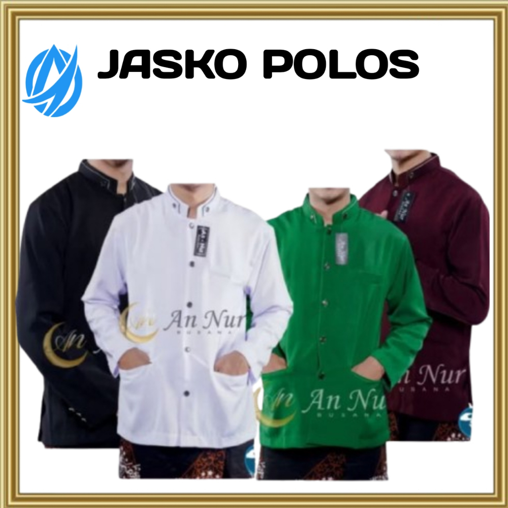 BAJU JASKO JAS KOKO PRIA POLOS LENGAN PANJANG