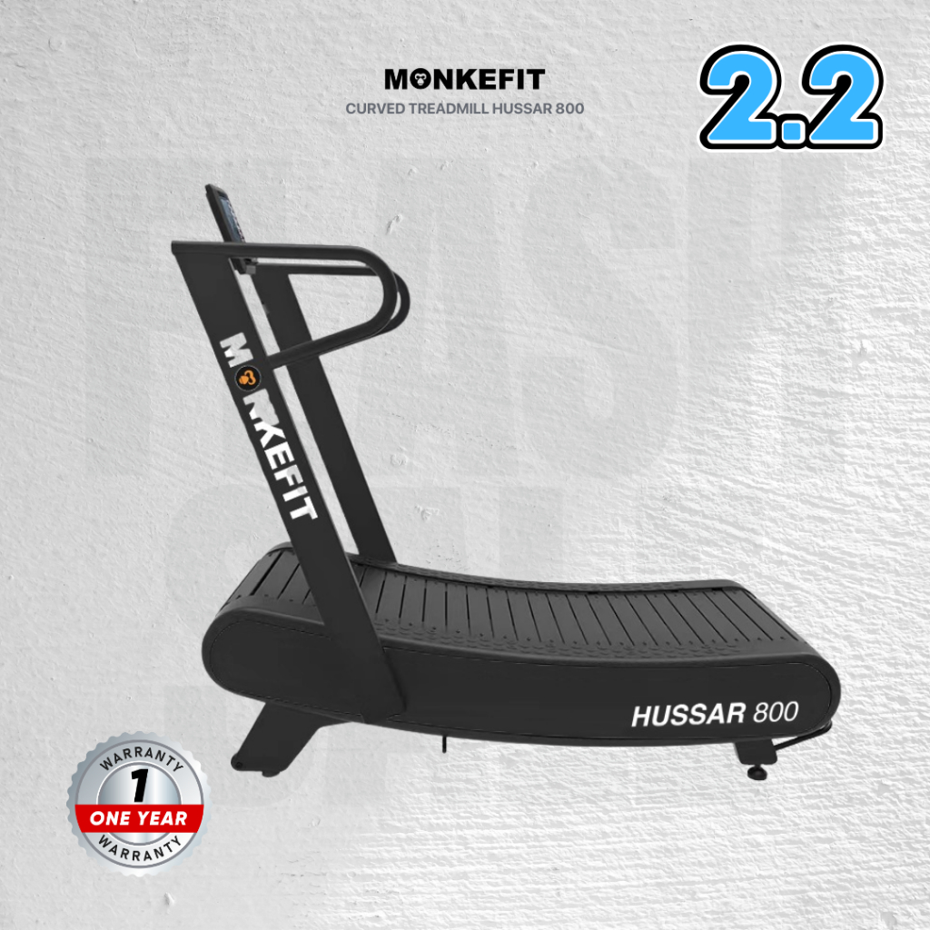 Monkefit HUSSAR800 Curve Treadmill - Treadmill Manual - tanpa listrik