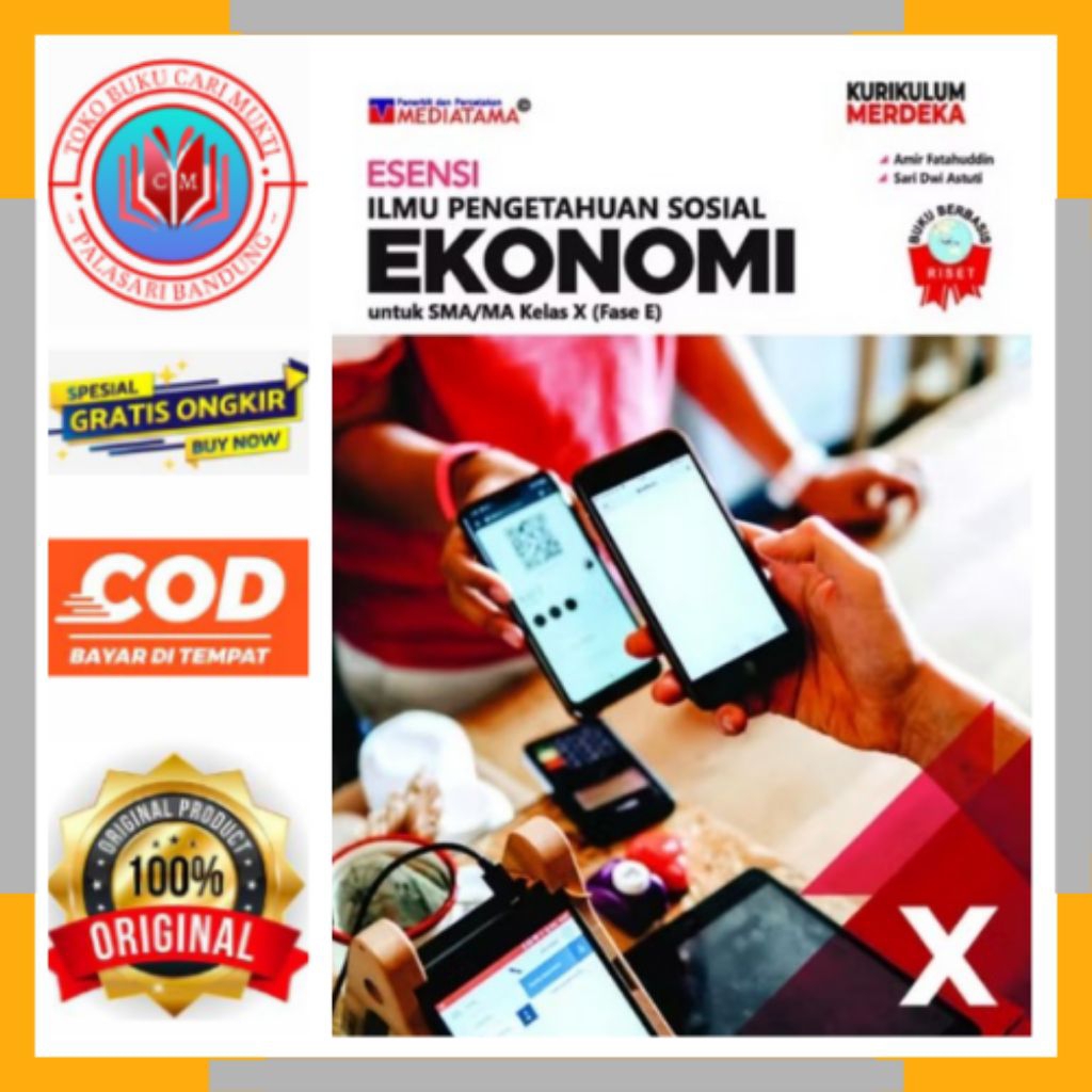 BUKU EKONOMI UNTUK SMA/MA KELAS 10 KURIKULUM MERDEKA MEDIATAMA BEKAS ORIGINAL