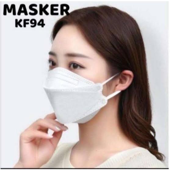 KF94 Masker KF94 4 Lapisan Filter Tinggi 10 Pcs Hitam Putih Baru Fresh Pabrik