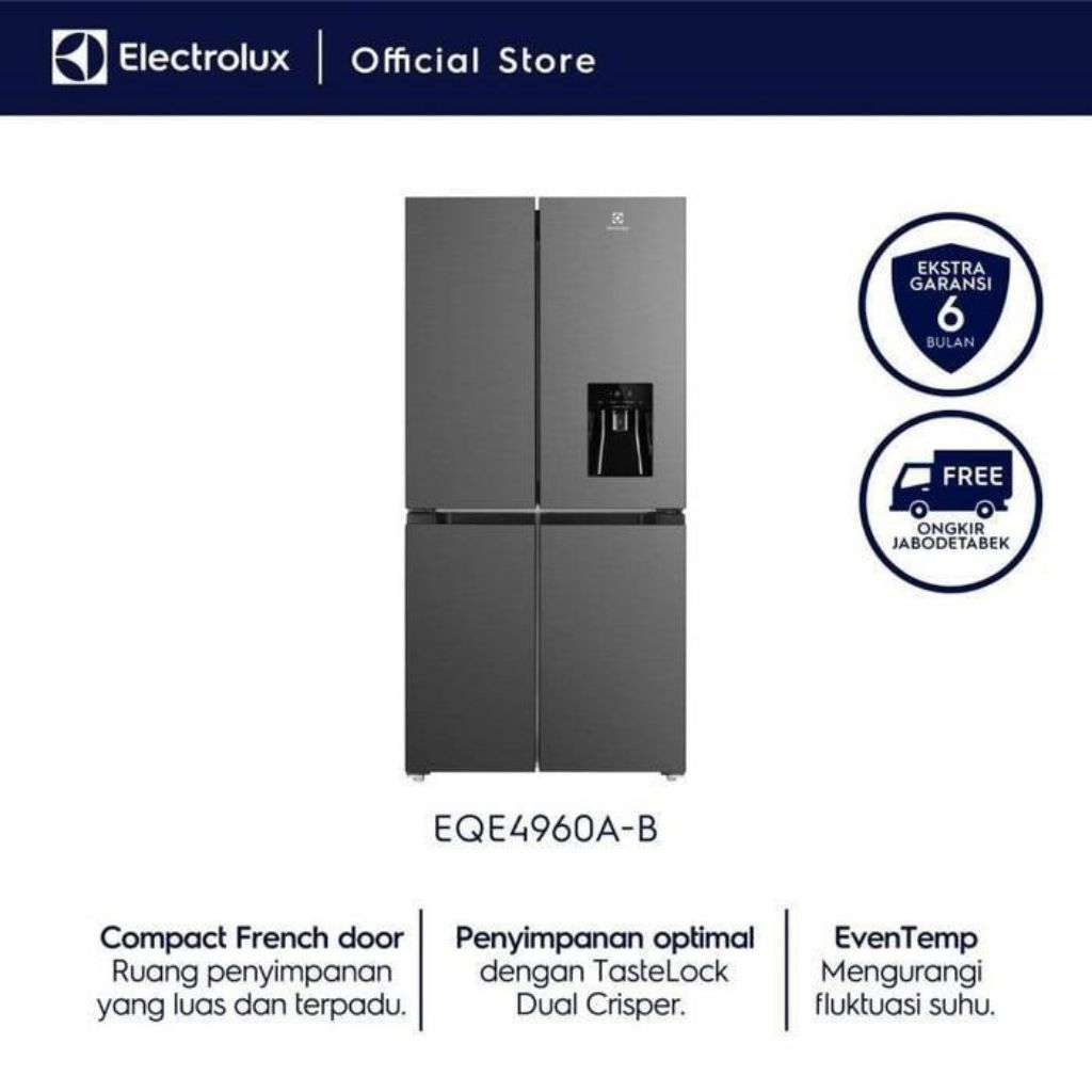 Promo KULKAS ELECTROLUX EQE4960A-B / EQE 4960A-B / EQE4960 A-B -