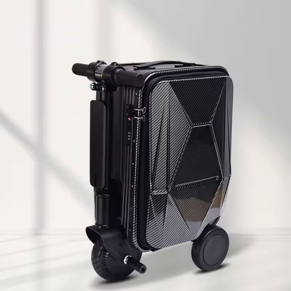 LEVELO Koper Skuter Elektrik Kabin Airwheel Style Luggage 20 Inch - S1 - Black