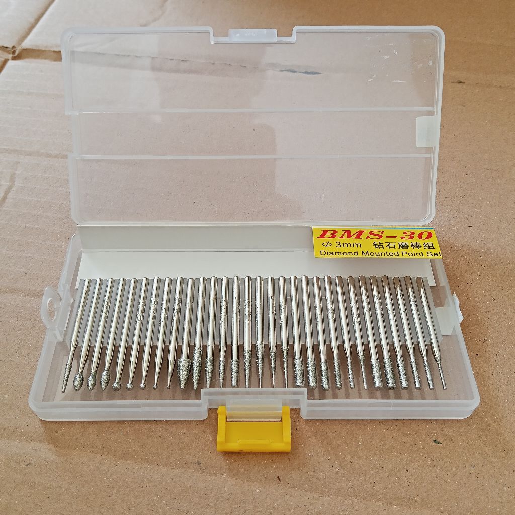 Mata Bor Intan Mini 30 Pcs BMS Mata Bor Diamond Tuner Merek BMS