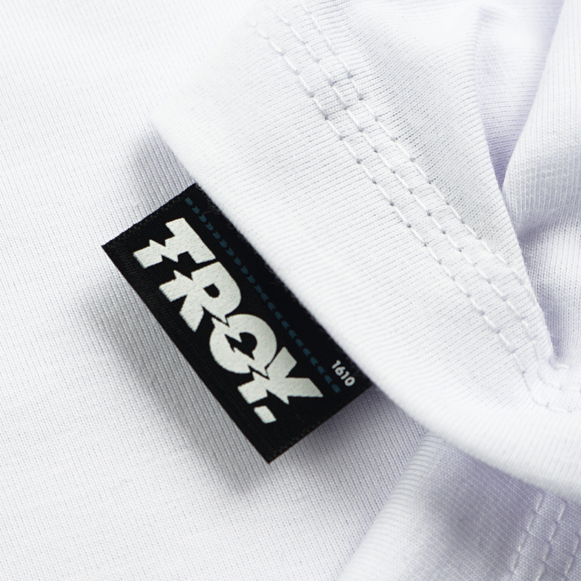 Troy Company Double Sleeve White Stripe Doing My Best - Kaos Lengan Panjang Kaos Putih Stripe DSD 3396
