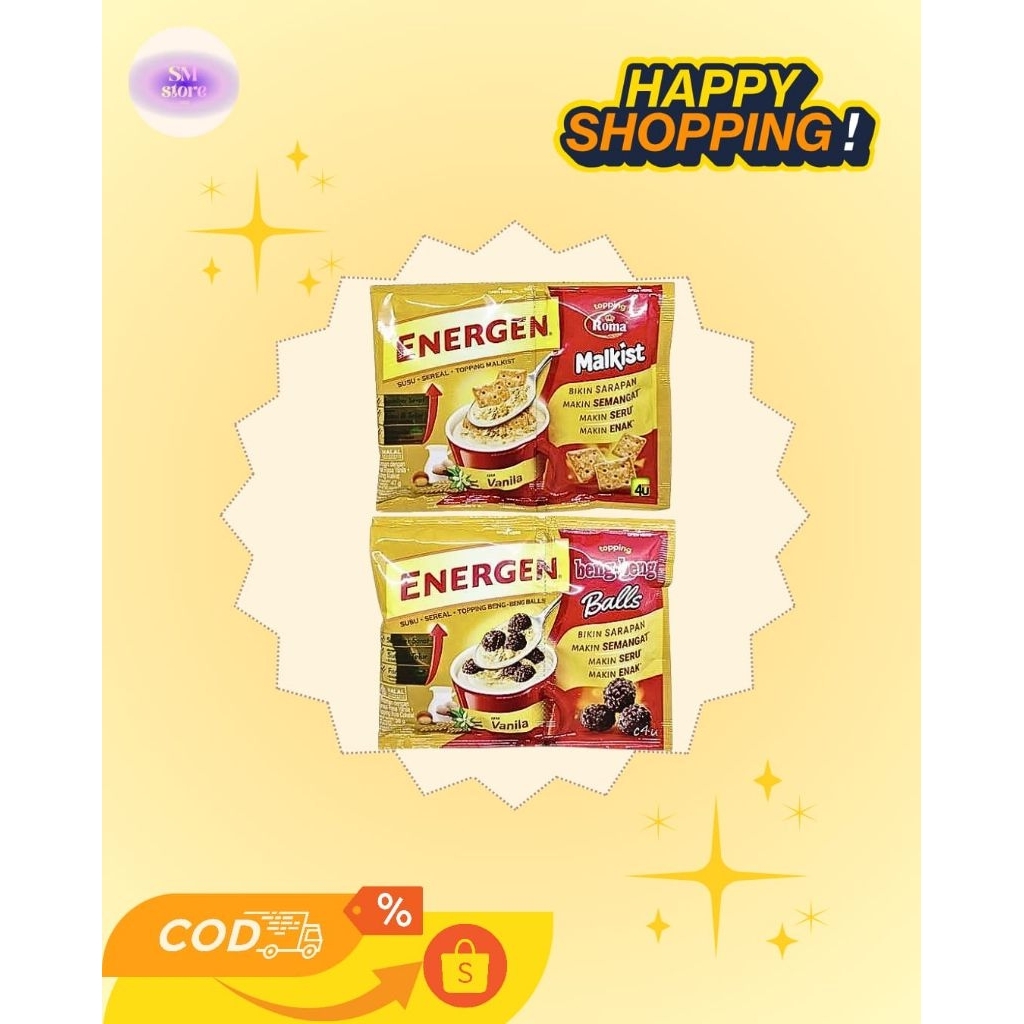 Energen Vanilla Topping Beng-Beng / Malkist 10+1