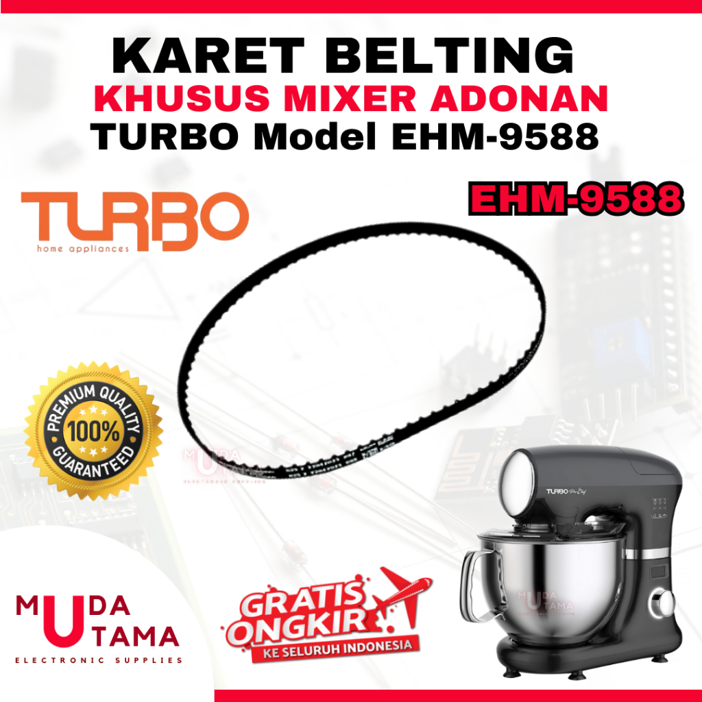 KARET MIXER TURBO EHM 9588 - BELTING MIXER TURBO EHM9588 - VANBELT MIXER TURBO EHM 9588 - KARET BELT