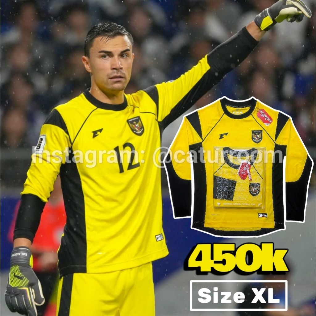 Jersey Timnas Erspo PI Jersey Timnas PI Jersey Kiper Timnas Home (Kuning)