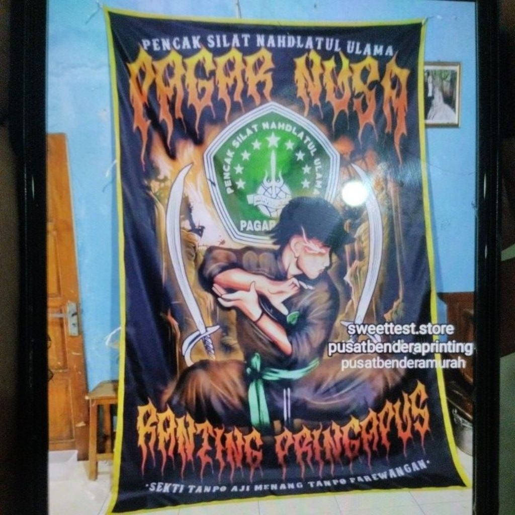 BENDERA 200x300cm, FREE FLAG, STICKER, KUPON BERHADIAH, TERMURAH, BENDERA PRINTING PAGAR NUSA, BENDE