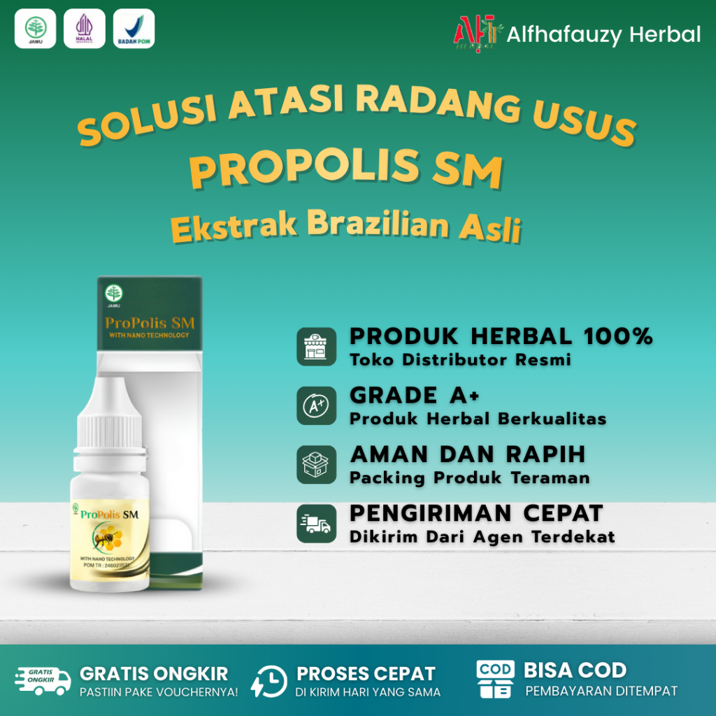 Obat Radang Usus, Obat Radang Usus Kecil, Obat Radang Usus Besar - Propolis SM Brazil Herbal Origina
