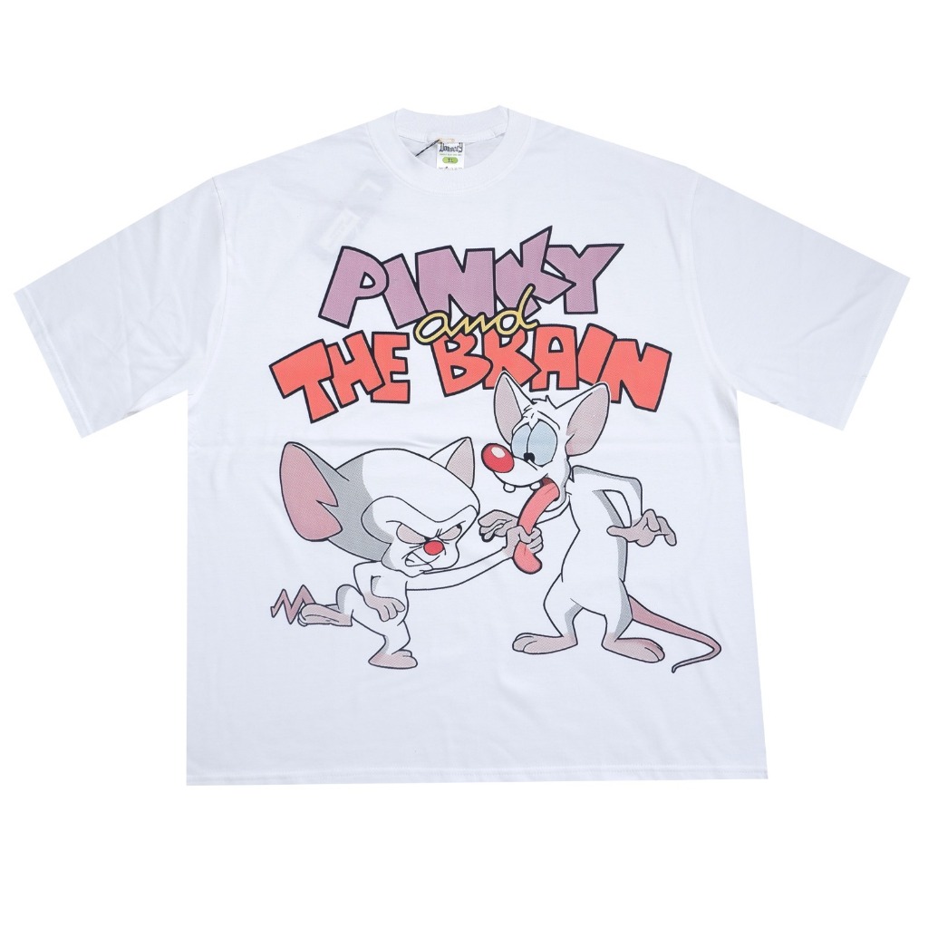 Pinky And The Brain T-shirt Kartun Bootleg Vintage Oversize