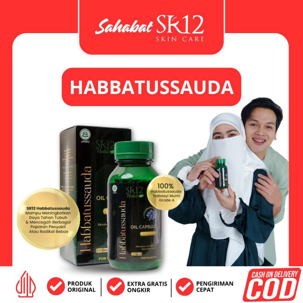 Habbatussauda Habasyi SR12 Herbal Premium Grade A Kapsul Oil Minyak Jintan Hitam