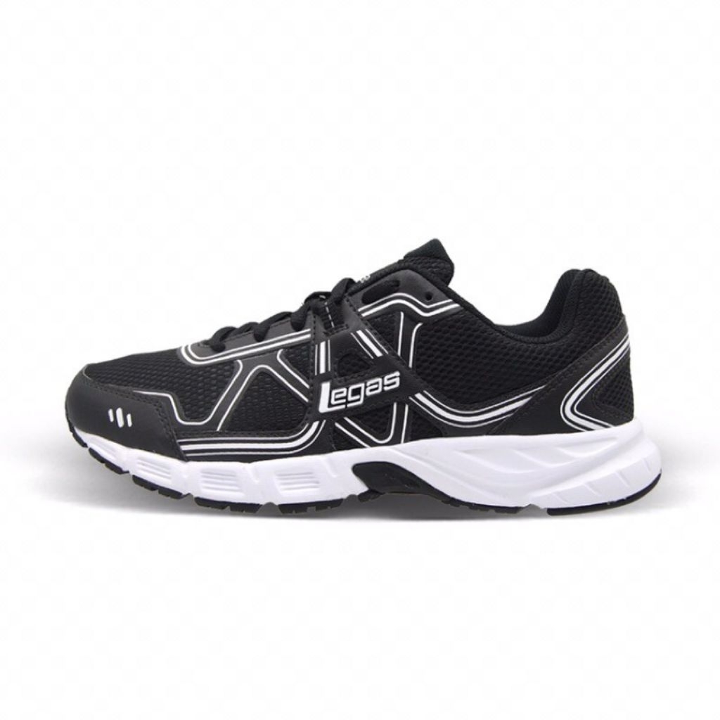 Sepatu League Legas Hitam Strakto La M Running Shoes Cowo Cewe Unisex Olahraga Pria Wanita Original