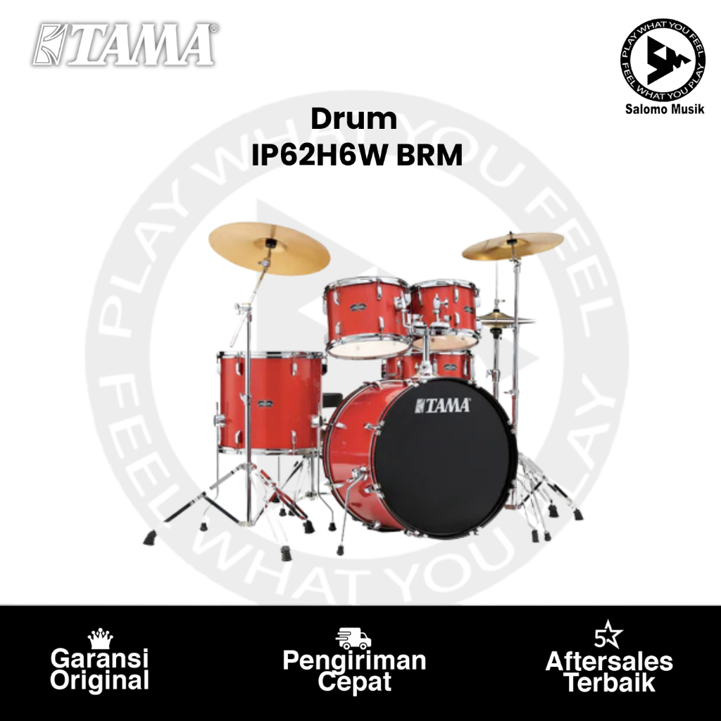 Drum Set TAMA Imperial IP62H6W 6 Piece Drum Original