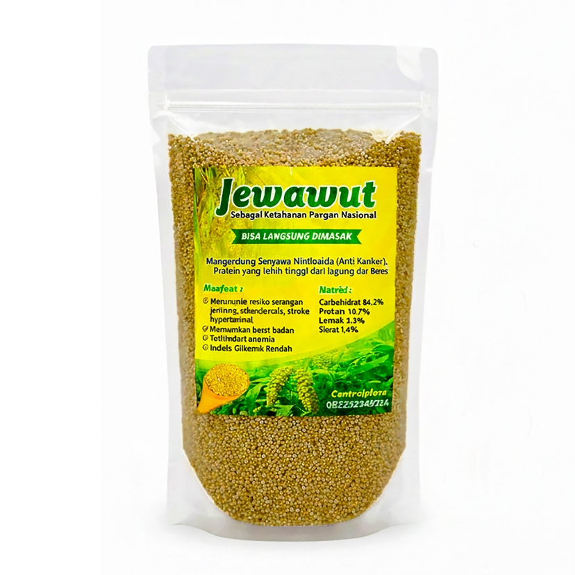 Beras Jewawut 250gr Enrekang Sulawesi Ba'tan Jewawut kupas Biji Kunyit Millet Sekoi Asli Sulawesi ho