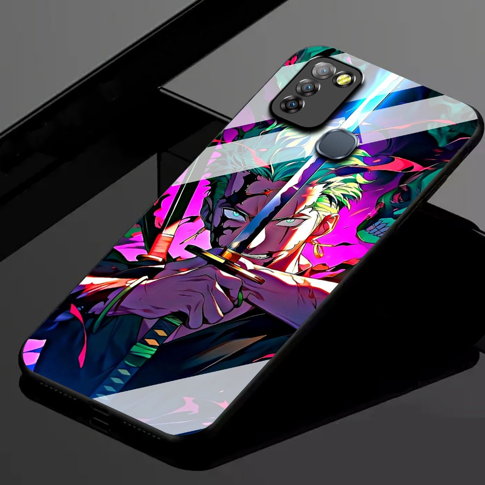 KK58 Softcase Glass Hp Terbaru For Infinix Smart 5/Smart 6 RAM 3 silikon Hp ada pelindung camera Cas