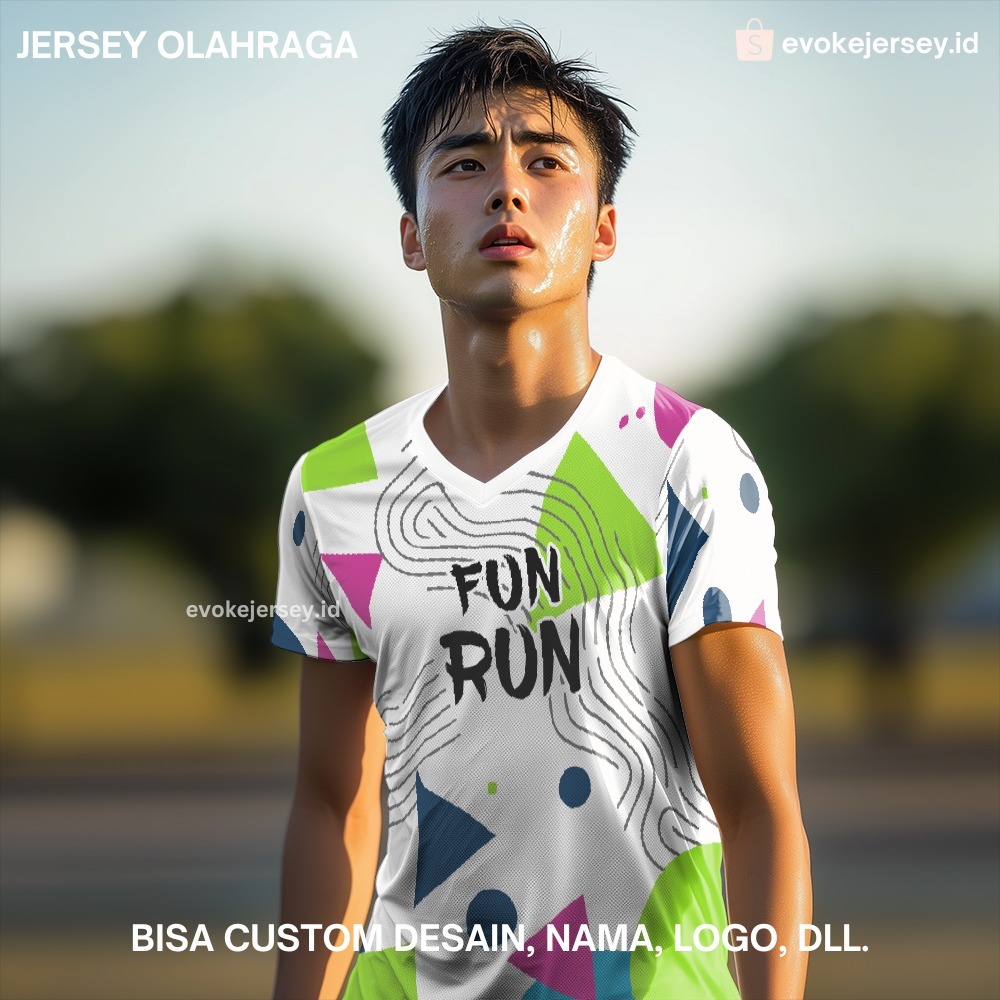 Kaos Jersey Fun Run Jersey Lari Dryfit Bisa Custom - 585