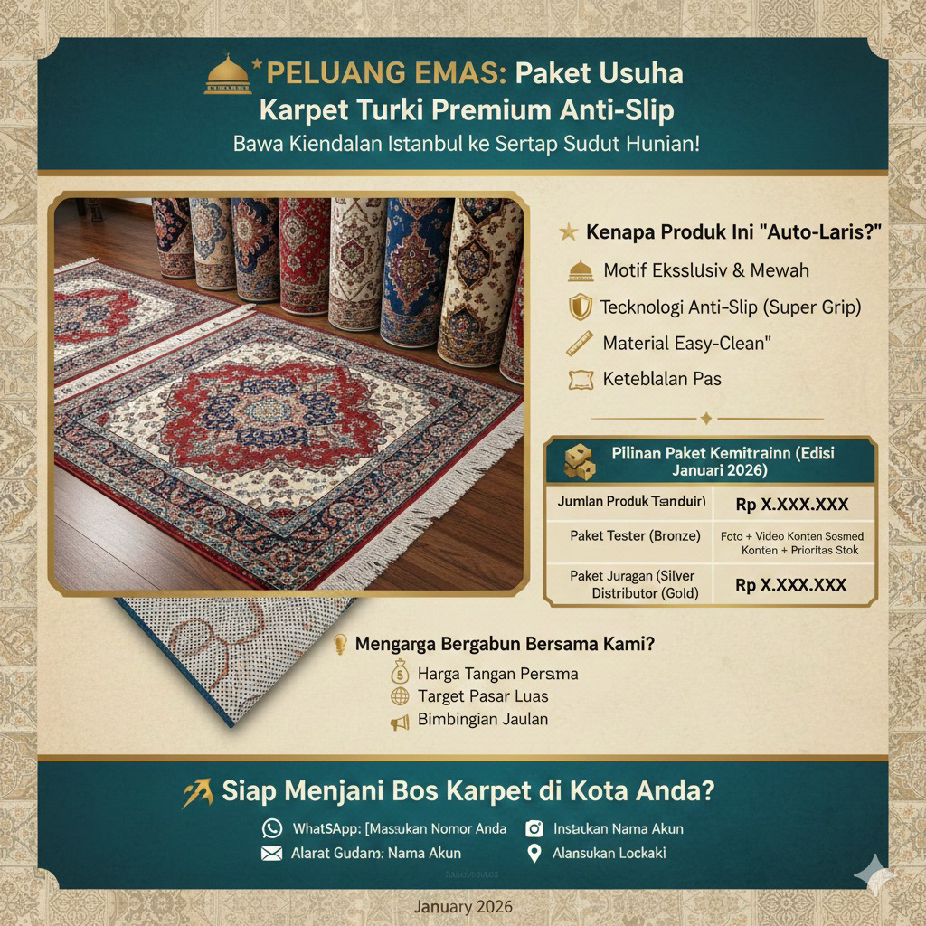 PO KARPET TURKI ANTI SLIP