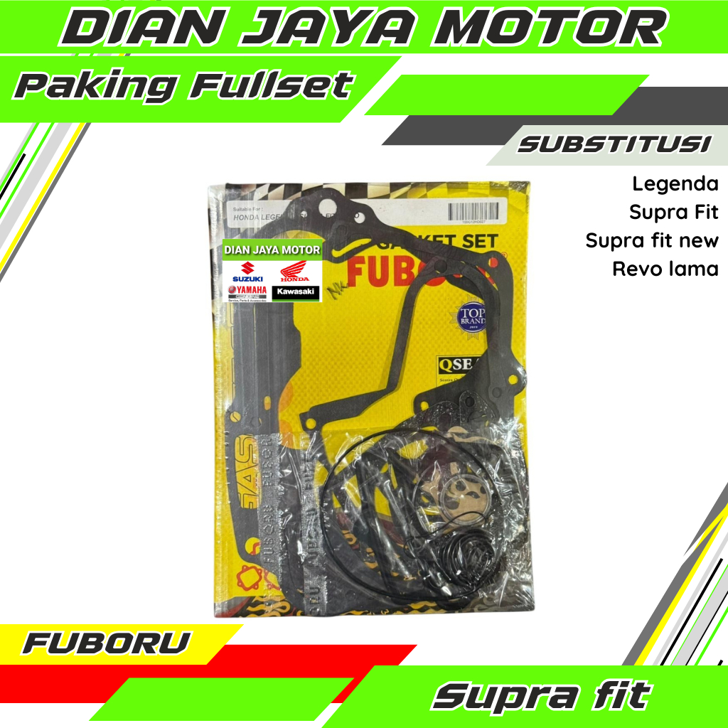 Fuboru Gasket paking Fullset Supra fit new Legenda Revo lama Gasket kit Honda supra fit KFM KFL