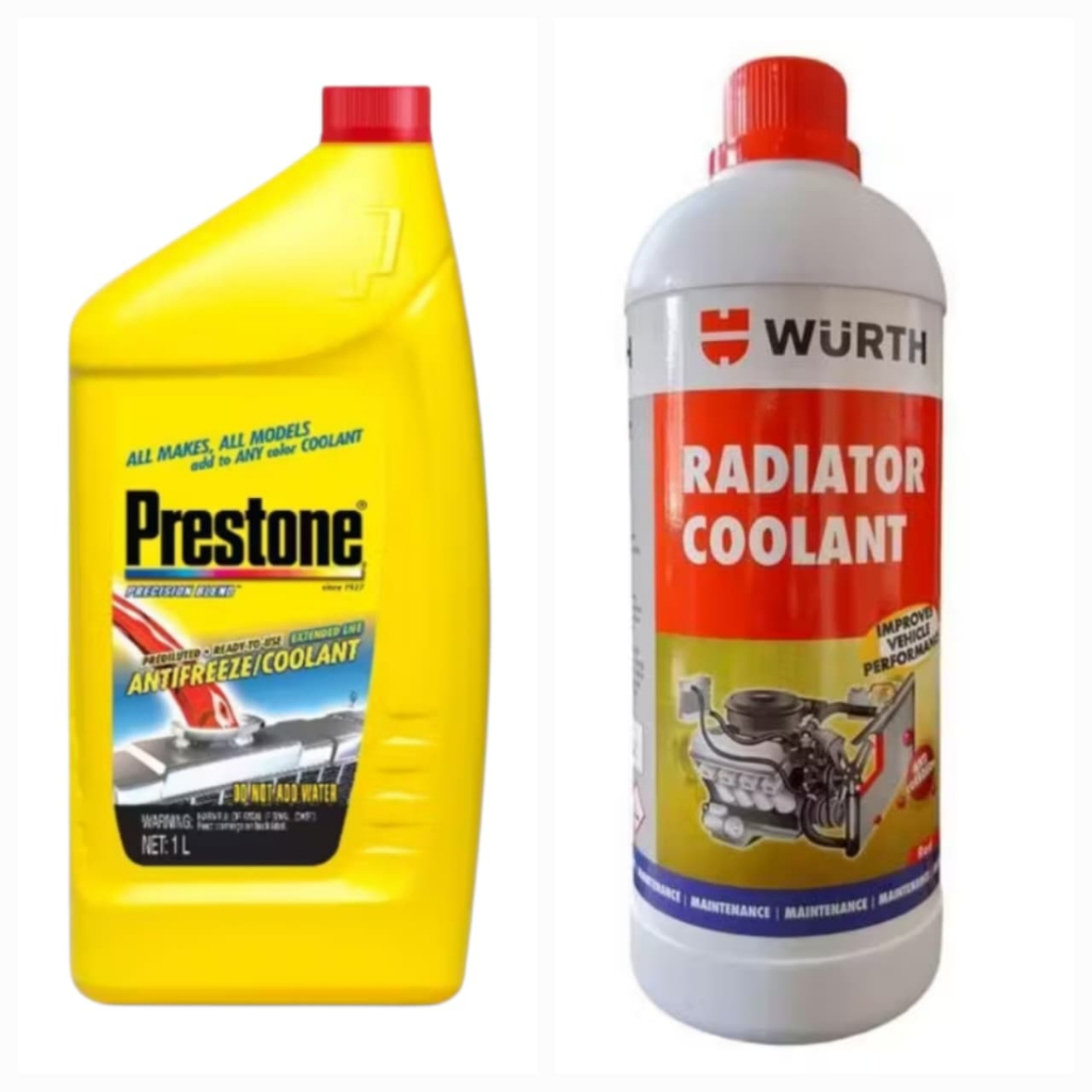 Air Radiator Motor Kawasaki Ninja Series Vulcan Versys Coolant Prestone & Wurth[1 Liter] Merah