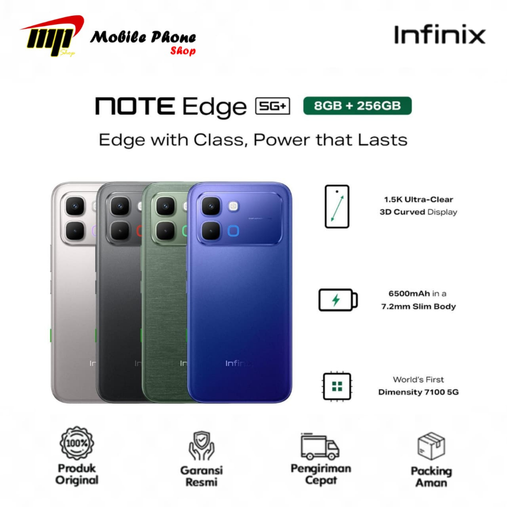 Infinix Note Edge 5G+ 8/256GB - Dimensity 7100 5G