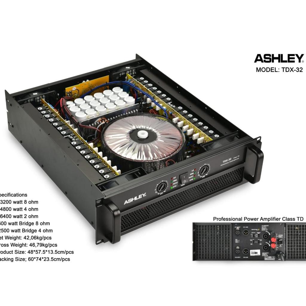 POWER AMPLIFIER ASHLEY TDX 32 / POWER ASHLEY TDX32