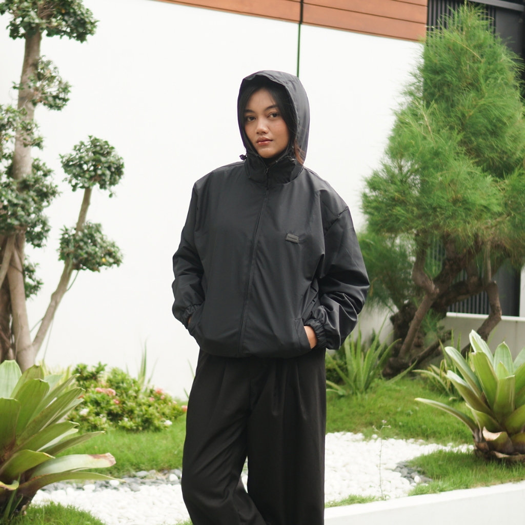 Throox Jacket Windbreaker || Gyokeres Black Jaket Parasut