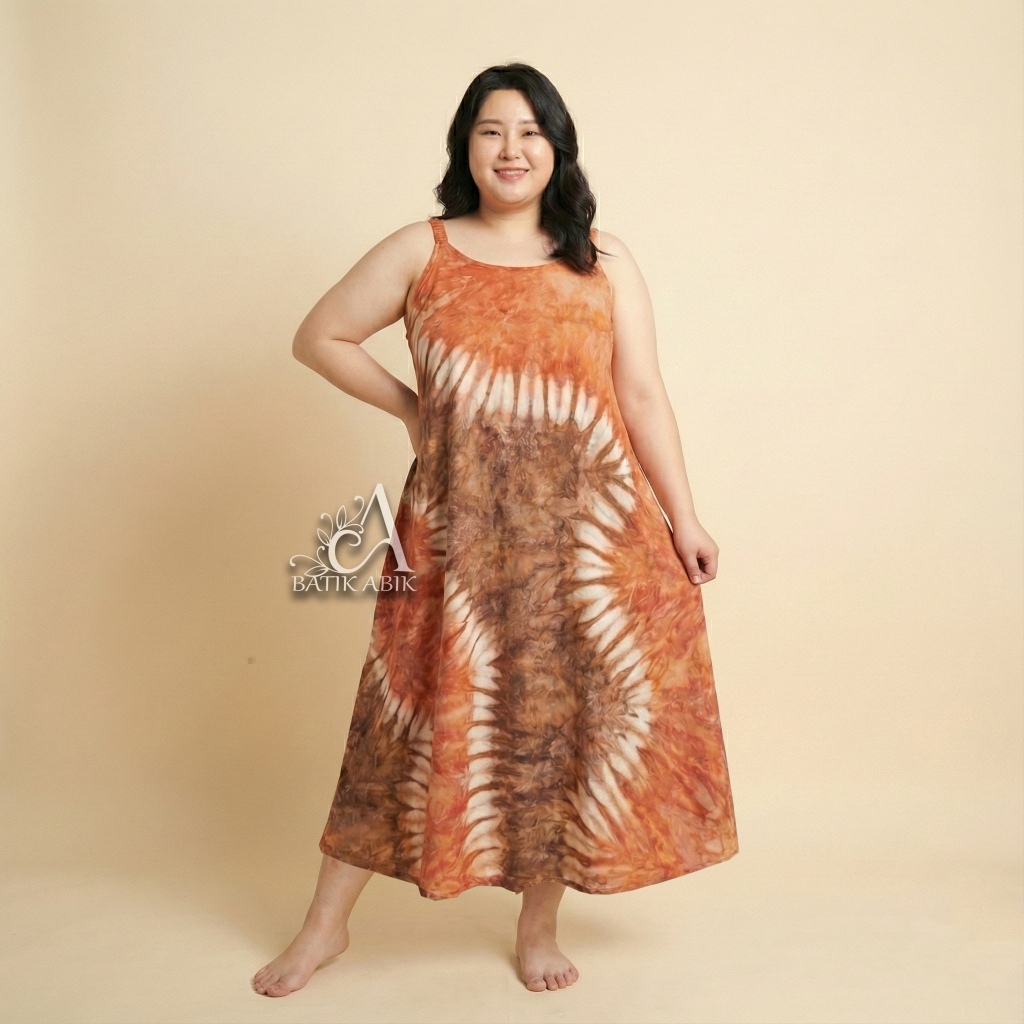Abik Daster Singlet Semata kaki Super Jumbo LD 140CM Payung Kaos Katun