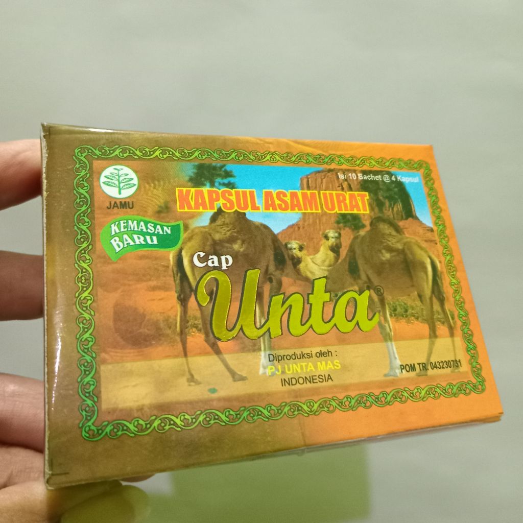 Cap Unta Asam Urat Kapsul Original - 10 Sachet, Bantu Atasi Asam Urat