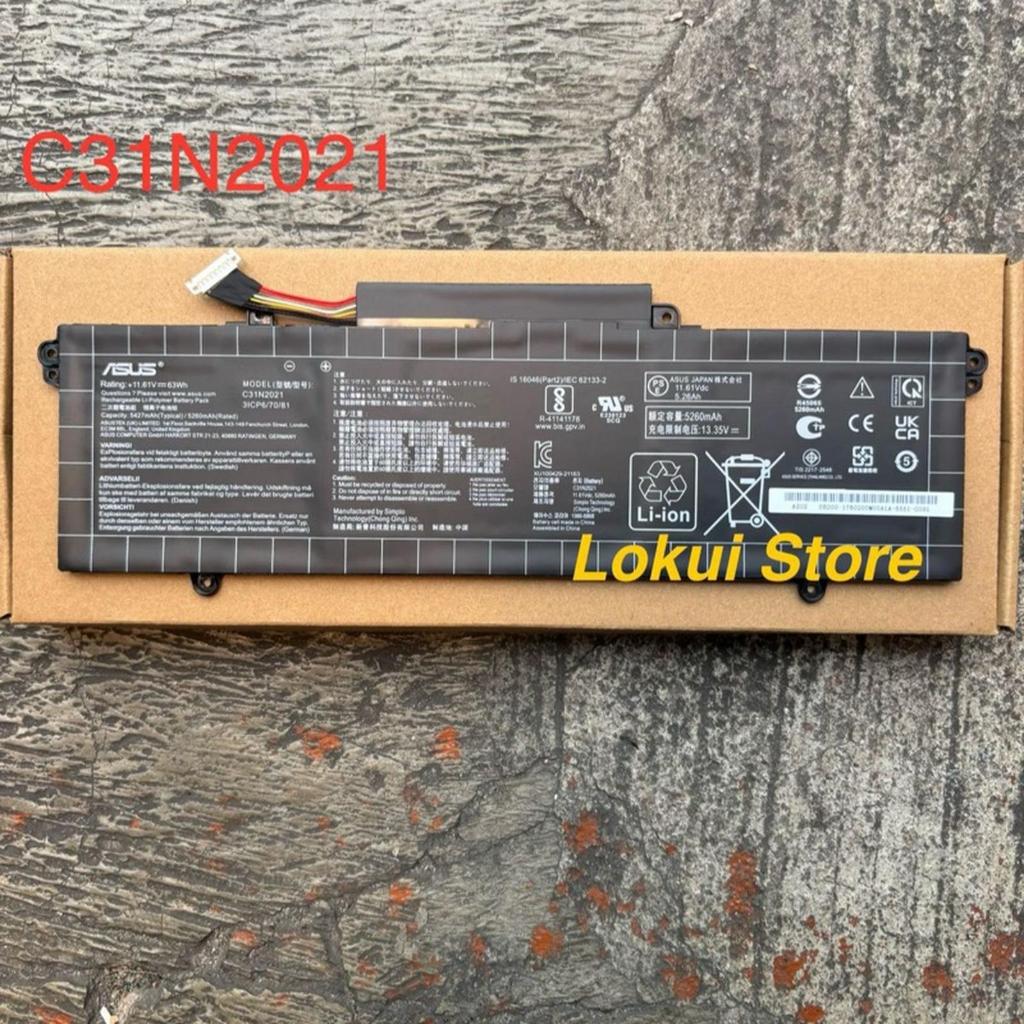 Baterai Asus ZenBook 14X OLED UX5401 UX5041EA UX5400 UM5401 UM5400 UX5401EA C31N2021