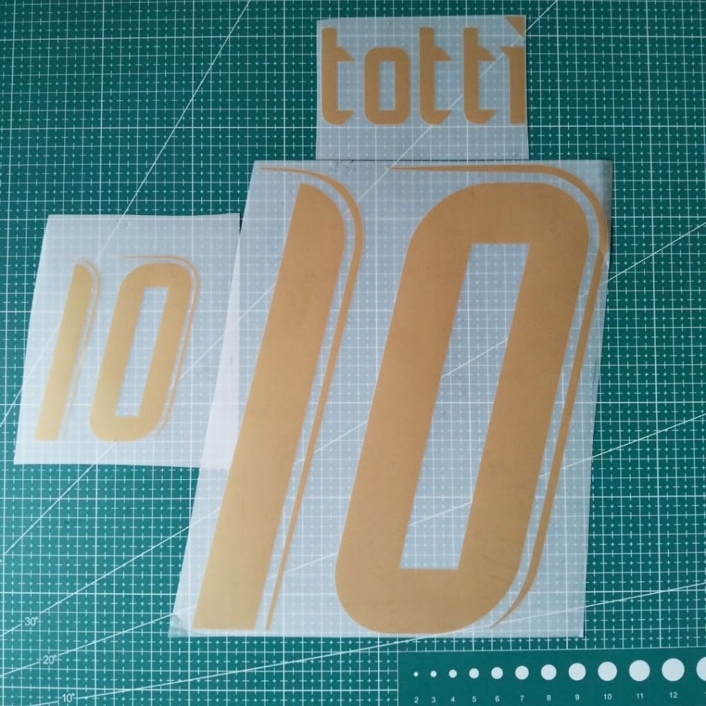Nameset Name and Number Set Italy Italia Home World Cup 2006 Francesco Totti Remake HK Player Size H